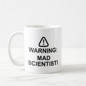 Mug Avertissement Mad Scientifique (Gauche)