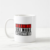 Mug Avertissement Mode Ski activé _3 (Gauche)