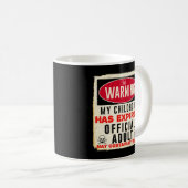 Mug Avertissement Mon Enfance A Expiré Officiel 18 (Devant droit)