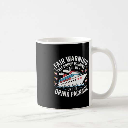 Mug Avertissement Nous sommes tous dans le forfait boi (Droite)