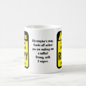 Mug Avertissement Personnalisé Drôle de Rummy (Centre)