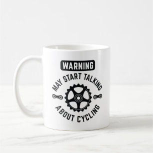 Mug Avertissement Peut Commencer À Parler De Cyclisme