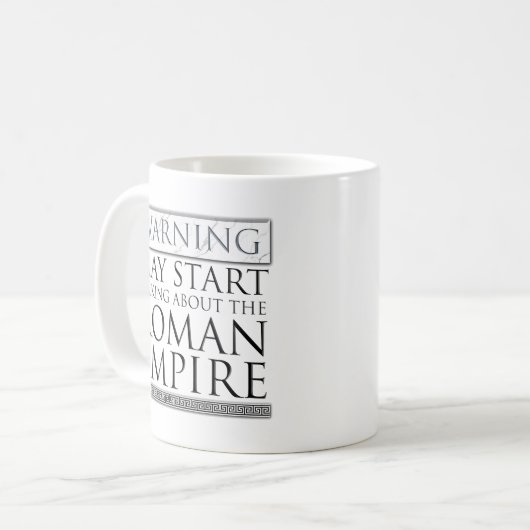 Mug Avertissement - Peut Commencer À Parler De L'Empir (Devant gauche)