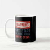 Mug Avertissement Peut Commencer à Parler de Ski de Fo (Gauche)