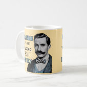 Mug Avertissement peut commencer à parler d'histoire, (Devant gauche)