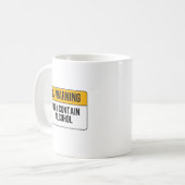Mug Avertissement - peut contenir l'alcool (Devant gauche)
