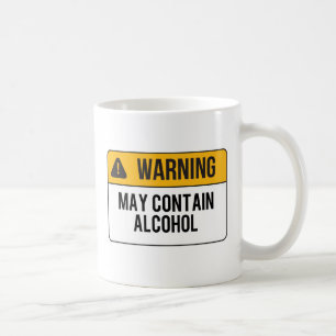 Mug Avertissement - peut contenir l'alcool