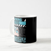 Mug Avertissement Peut Parler Spontanément D'Anime Man (Devant gauche)