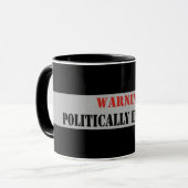 Mug Avertissement politiquement d'incorrect (Devant gauche)
