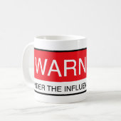 Mug Avertissement sous l'influence des jumeaux (Devant gauche)