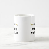 Mug Avertissement Spoiler Ça Marche Citation Drôle de (Centre)
