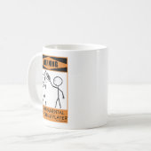 Mug Avertissement Tempéramental Euphonium Player Coffe (Devant gauche)