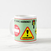 Mug Avertissements de conformité (Devant gauche)