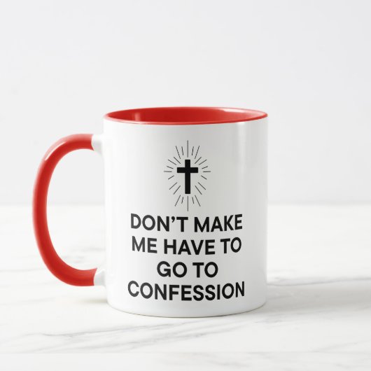 Mug Aveux catholiques drôles (Gauche)