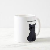 Mug "Avez-vous apporté les friandises ?" Chat drôle (Devant droit)