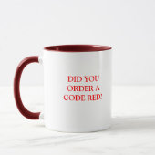 MUG AVEZ-VOUS COMMANDÉ UN ROUGE DE CODE ? (Gauche)