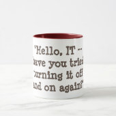 Mug Avez-vous essayé de le tourner par intervalles (Centre)