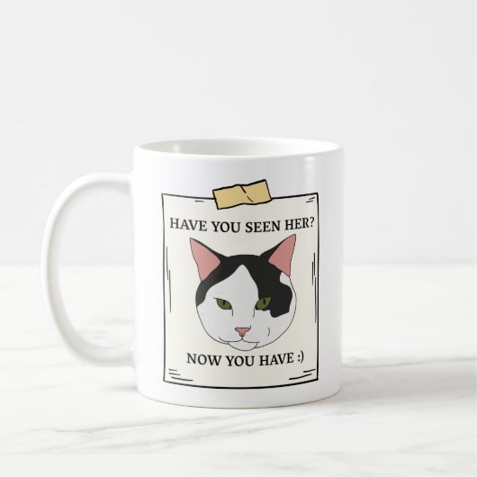 Mug Avez-Vous Vu Chat Maintenant Vous Avez Un Animal R (Gauche)