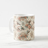 Mug Aviaire victorien : Un jardin pastel (Devant gauche)