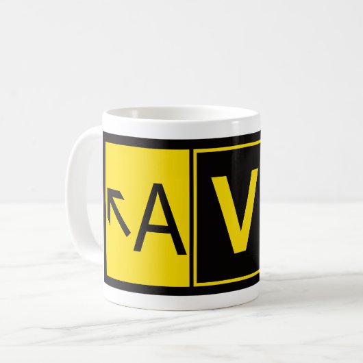 Mug Aviateur - AV8R - (Devant gauche)