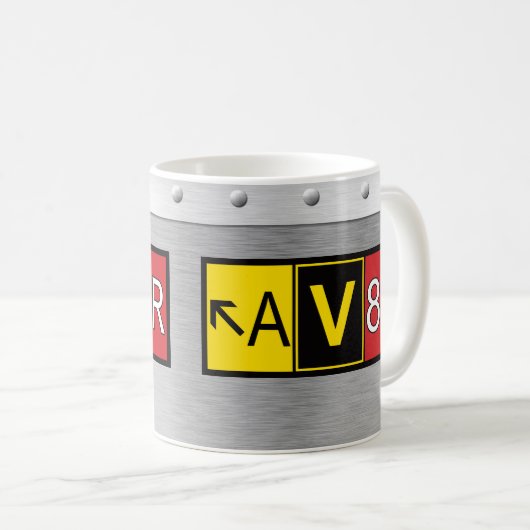 Mug Aviateur - AV8R - (Devant droit)