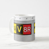 Mug Aviateur - AV8R - (Devant gauche)