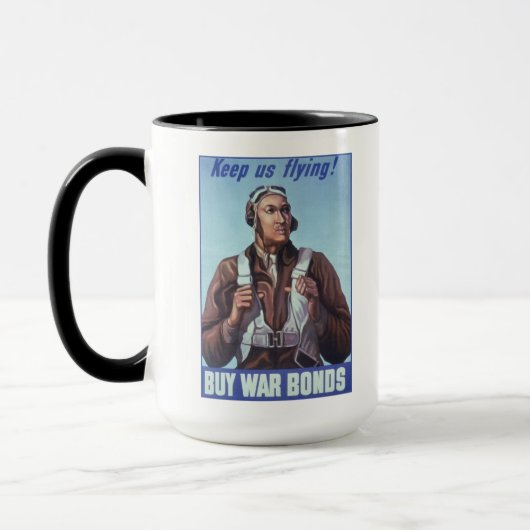 Mug Aviateurs noirs : Service militaire de combat de 2 (Gauche)