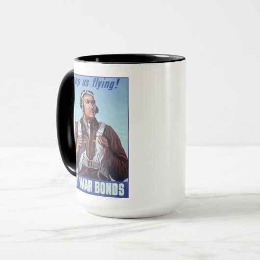 Mug Aviateurs noirs : Service militaire de combat de 2 (Devant gauche)