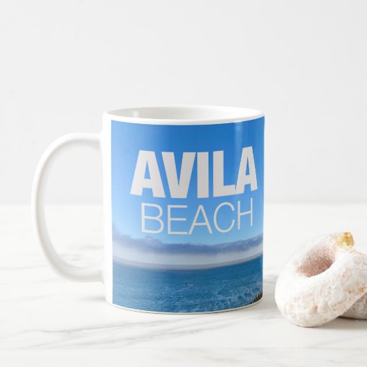 Mug Avila Beach California Overlook Photography (Avec donut)