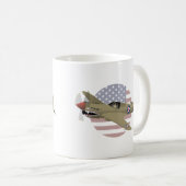 Mug Avion 2ÈME GUERRE MONDIALE P-40 Warhawk (Devant droit)