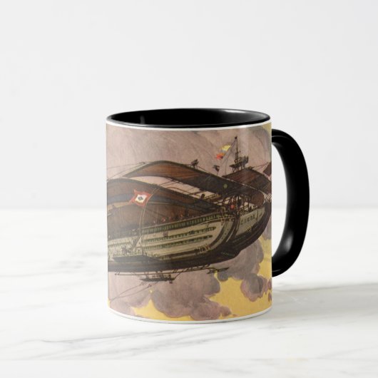 Mug Avion à hydravion de science-fiction vintage (Devant droit)
