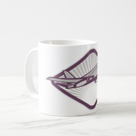 Mug Avion à réaction (Devant gauche)