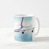 Mug Avion à réaction à double pont (Devant droit)