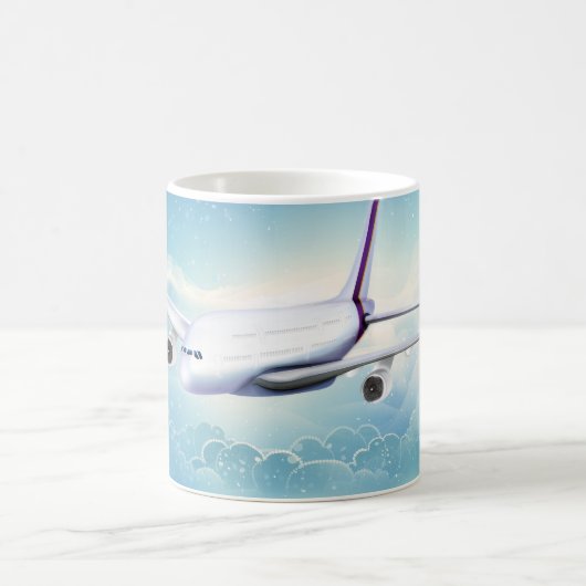 Mug Avion à réaction à double pont (Centre)