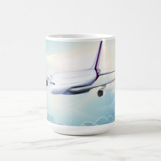 Mug Avion à réaction à double pont (Centre)