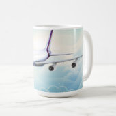 Mug Avion à réaction à double pont (Devant droit)