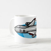 Mug Avion à réaction pour les fans de l'aviation (Devant gauche)