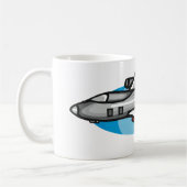 Mug Avion à réaction pour les fans de l'aviation (Gauche)