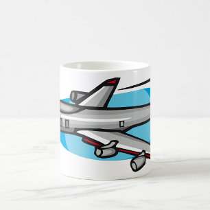 Mug Avion à réaction pour les fans de l'aviation