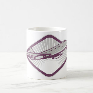 Mug Avion à réaction rétro vintage Aviation
