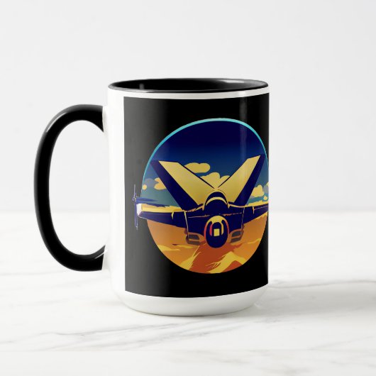 Mug Avion avion de combat (Gauche)