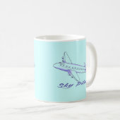 Mug Avion bleu Sky (Devant droit)