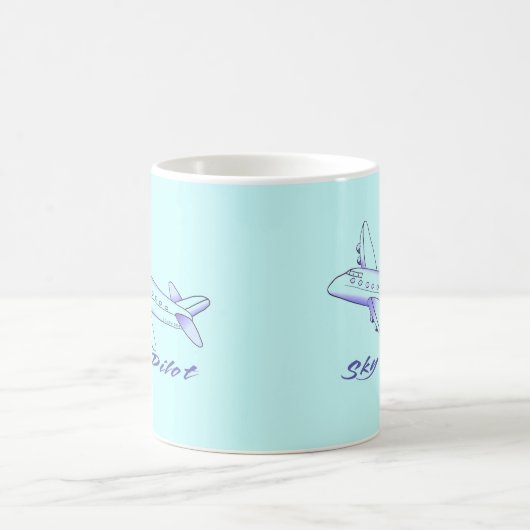 Mug Avion bleu Sky (Centre)
