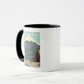 Mug Avion Bush et pêche - Montana (Devant gauche)