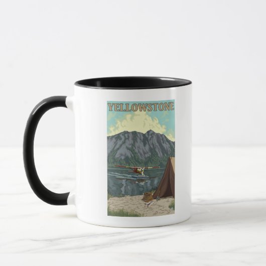 Mug Avion Bush et pêche - Yellowstone National (Gauche)