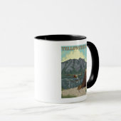 Mug Avion Bush et pêche - Yellowstone National (Devant droit)