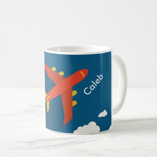 Mug Avion dans le pilote de garçon de ciel (Devant droit)