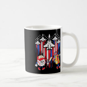 Mug Avion de chasse Avion Usa Drapeau 4 juillet de bas