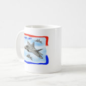Mug Avion de chasse de F22 Raptor (Devant gauche)