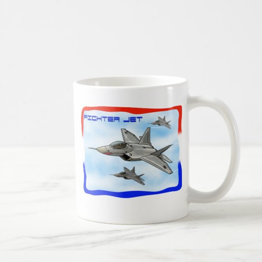 Mug Avion de chasse de F22 Raptor (Droite)